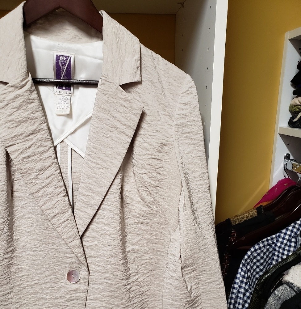 Zelda designer trench coat with metallic ribbon